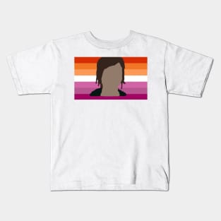 Ellie Williams with pride flag Kids T-Shirt